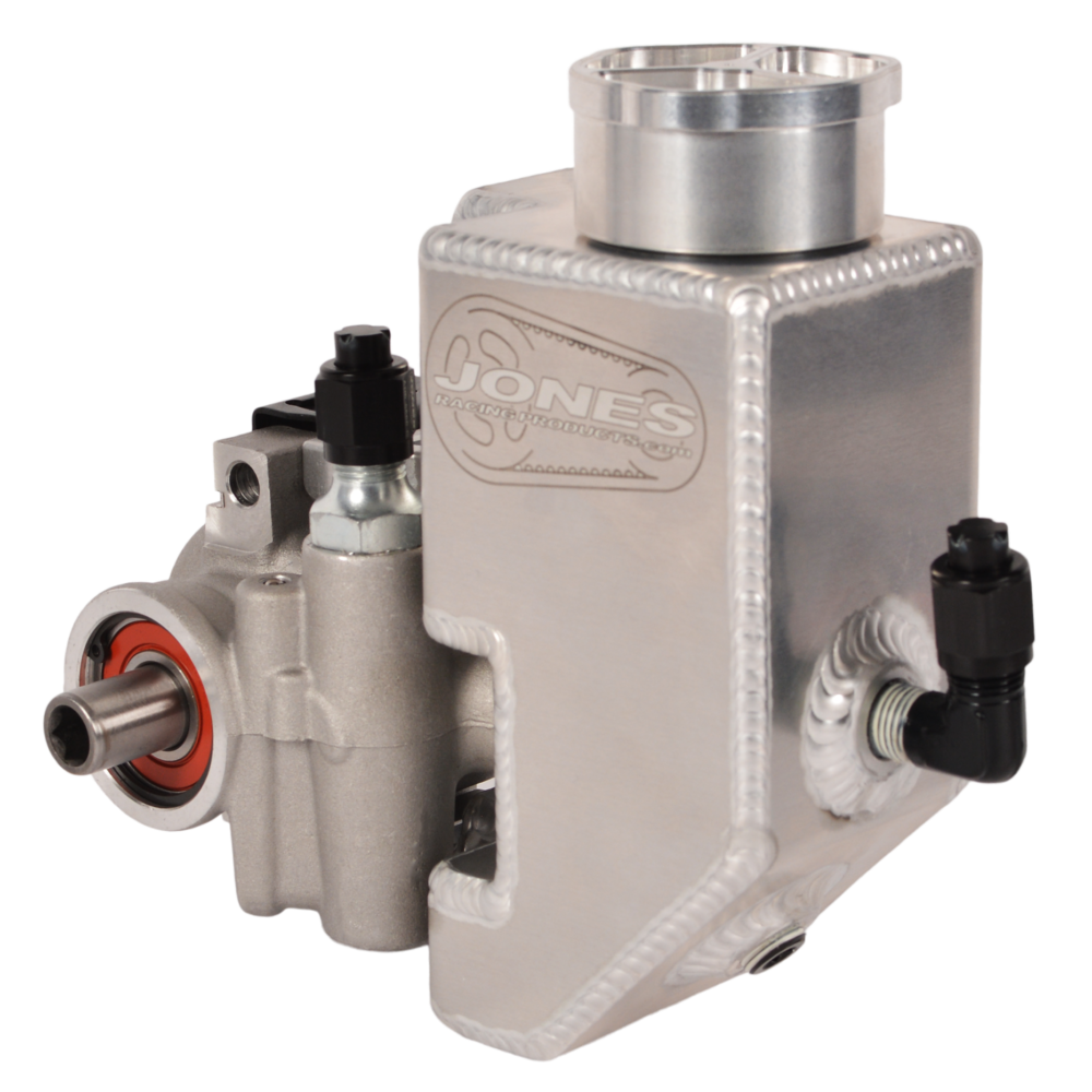 Jones Aluminum Power Steering Pump With Tank JOES Racing Products